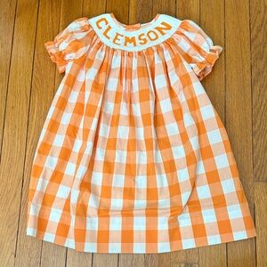 Clemson Smocked Dress - 3T
